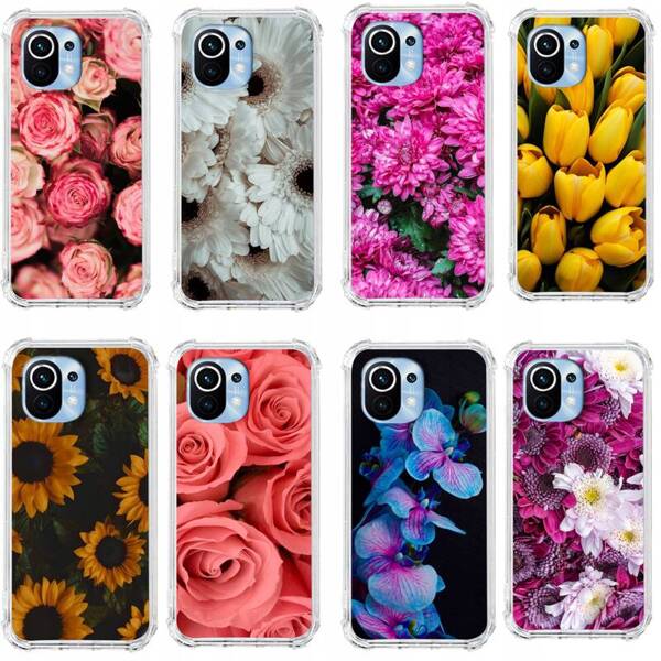 Etui wzmacniane Anti-Shock LEO kwiaty flowers różne wzory do Xiaomi Mi 11