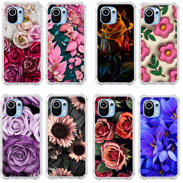 Etui wzmacniane Anti-Shock LEO kwiaty flowers różne wzory do Xiaomi Mi 11