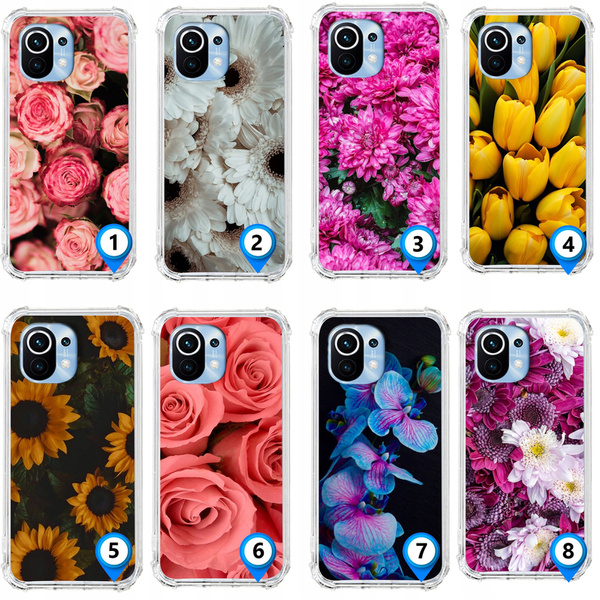 Etui wzmacniane Anti-Shock LEO kwiaty flowers różne wzory do Xiaomi Mi 11