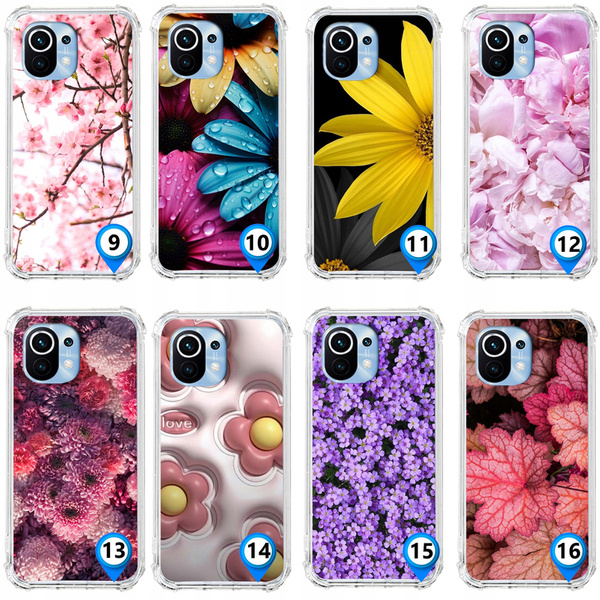 Etui wzmacniane Anti-Shock LEO kwiaty flowers różne wzory do Xiaomi Mi 11