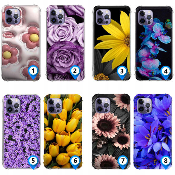 Etui wzmacniane Anti-Shock LEO kwiaty różne wzory do iPhone 14 Pro