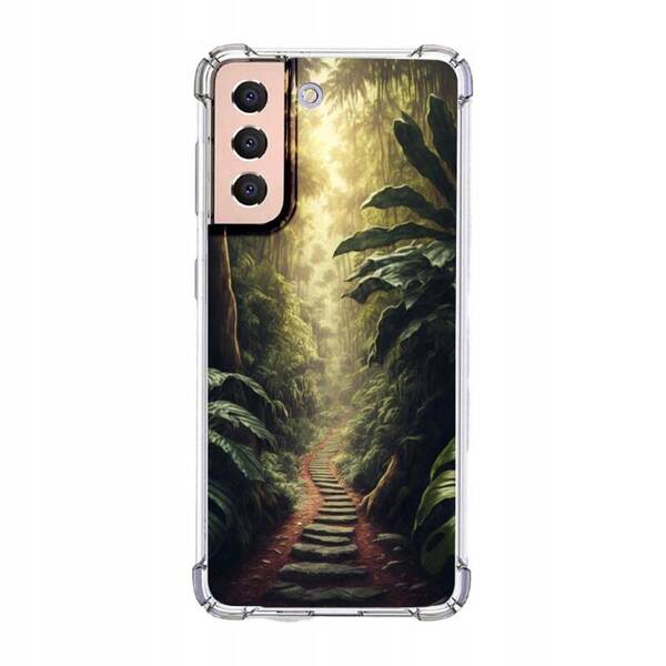 Etui wzmacniane Anti-Shock LEO natura widoki różne wzory do Galaxy S21+