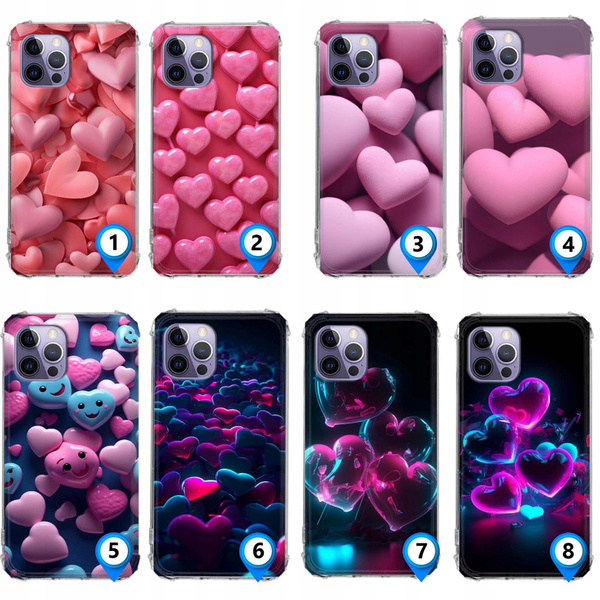 Etui wzmacniane Anti-Shock LEO serca różne wzory do iPhone 14 Pro