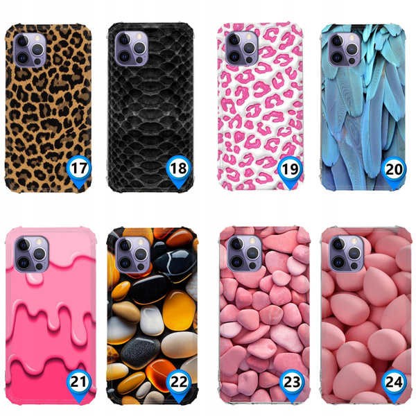 Etui wzmacniane Anti-Shock LEO tekstury różne wzory do iPhone 14 Pro Max