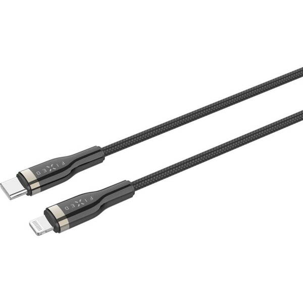 Fixed Braided Cable | Kabel USB-C do Lightning 0.5M - BLACK