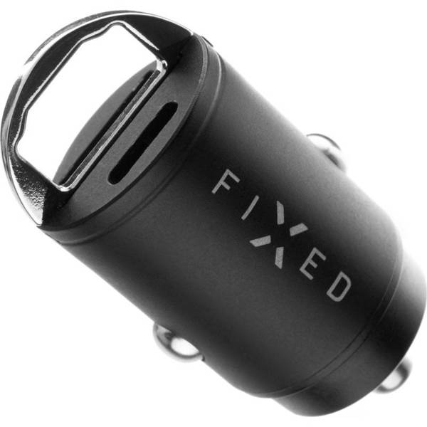 Fixed Car Charger | Ładowarka Samochodowa USB-C/USB-A 30W - BLACK