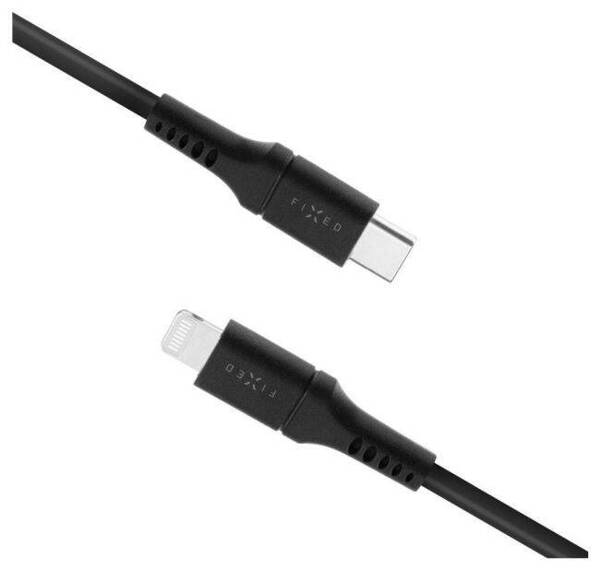 Fixed Liquid Silicone | Kabel USB-C do Lightning 1.2M - BLACK