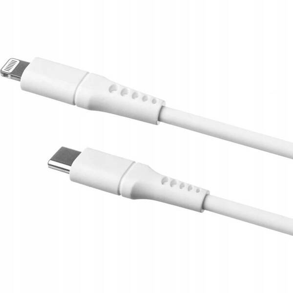 Fixed Liquid Silicone | Kabel USB-C do Lightning 60W 2M - WHITE