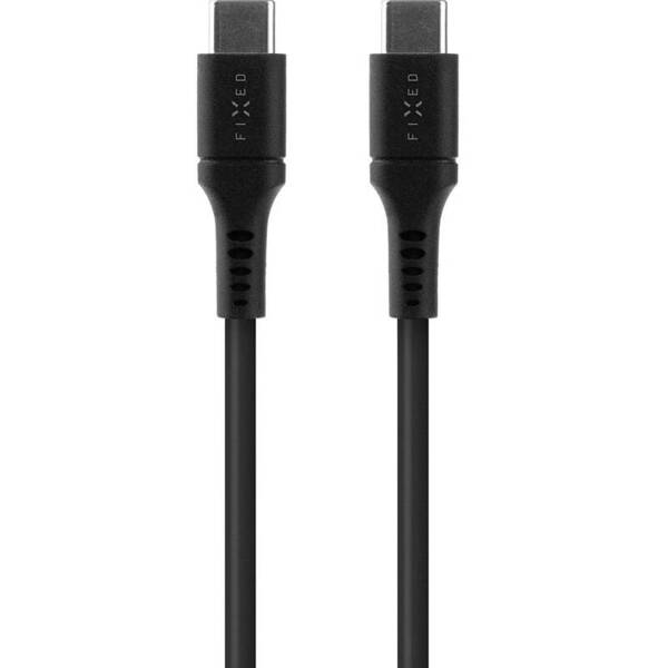 Fixed Liquid Silicone | Kabel USB-C do USB-C 60W 1.2M - BLACK