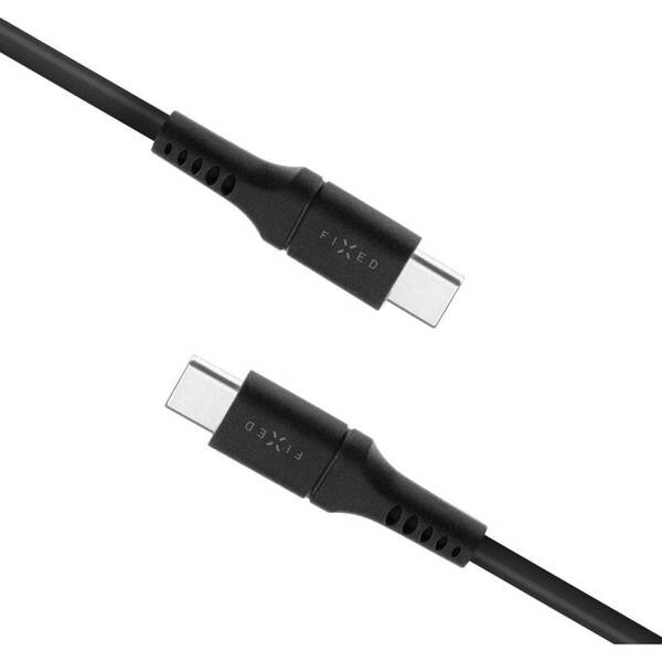 Fixed Liquid Silicone | Kabel USB-C do USB-C 60W 1.2M - BLACK