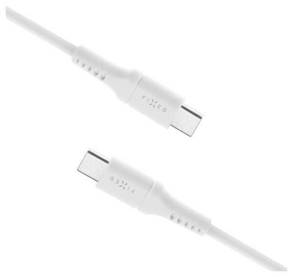 Fixed Liquid Silicone | Kabel USB-C do USB-C 60W 2M - WHITE