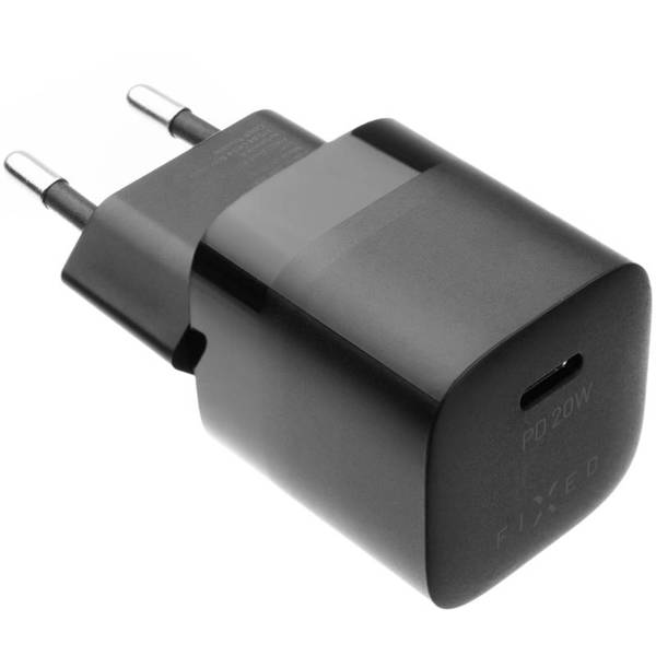 Fixed Mini Charger | Ładowarka Sieciowa USB-C 20W - BLACK