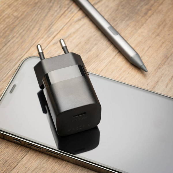 Fixed Mini Charger | Ładowarka Sieciowa USB-C 20W - BLACK