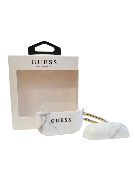 GUESS AIRPODS PRO COVER MARBLE COLLECTION - WHITE