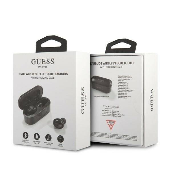 GUESS BEZPRZEWODOWE SŁUCHAWKI BLUETOOTH + STACJA DOKUJĄCA