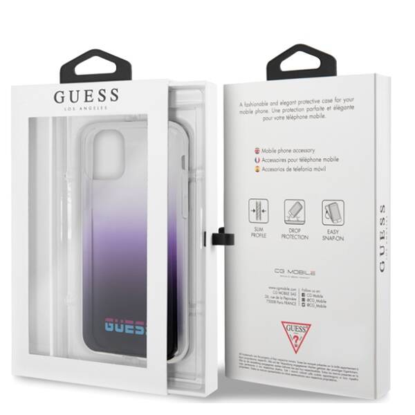 GUESS CALIFORNIA ETUI DO APPLE IPHONE 11 PRO MAX - PURPLE