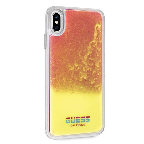 GUESS CALIFORNIA LIQUID ETUI DO APPLE IPHONE XS MAX - PINK