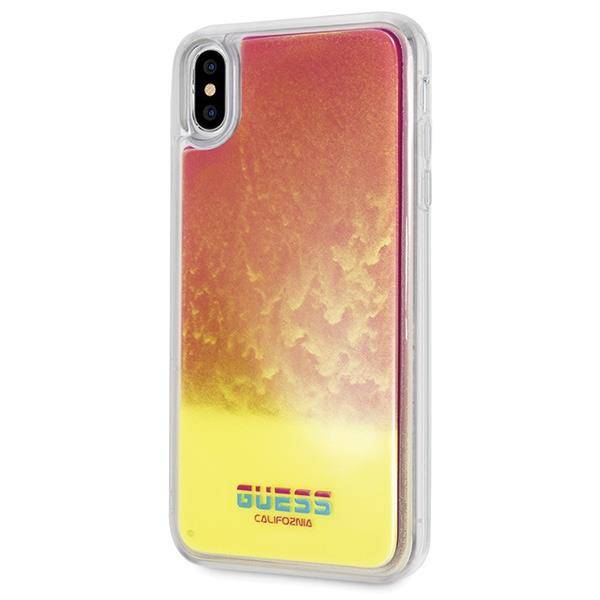 GUESS CALIFORNIA LIQUID ETUI DO APPLE IPHONE XS MAX - PINK