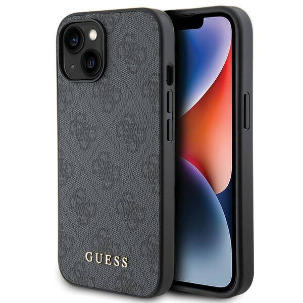 GUESS ETUI 4G METAL GOLD LOGO do iPhone 15 Plus / 14 Plus