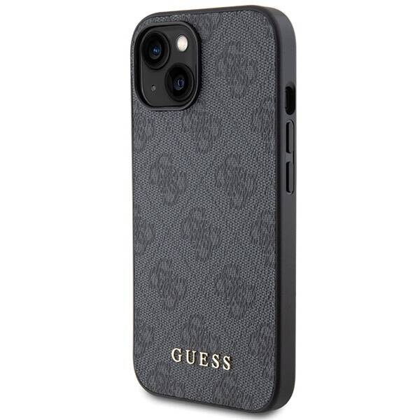 GUESS ETUI 4G METAL GOLD LOGO do iPhone 15 Plus / 14 Plus