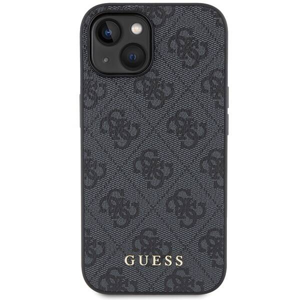 GUESS ETUI 4G METAL GOLD LOGO do iPhone 15 Plus / 14 Plus