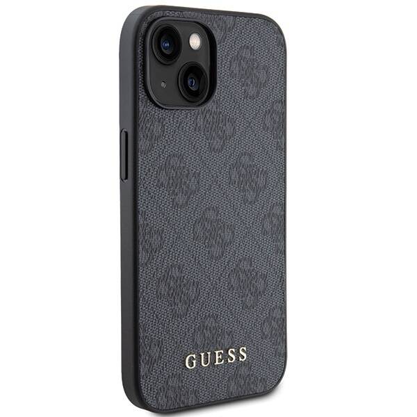 GUESS ETUI 4G METAL GOLD LOGO do iPhone 15 Plus / 14 Plus