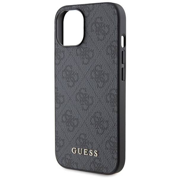 GUESS ETUI 4G METAL GOLD LOGO do iPhone 15 Plus / 14 Plus