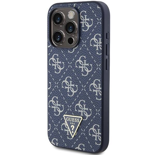 GUESS ETUI 4G TRIANGLE METAL LOGO do iPhone 15 Pro