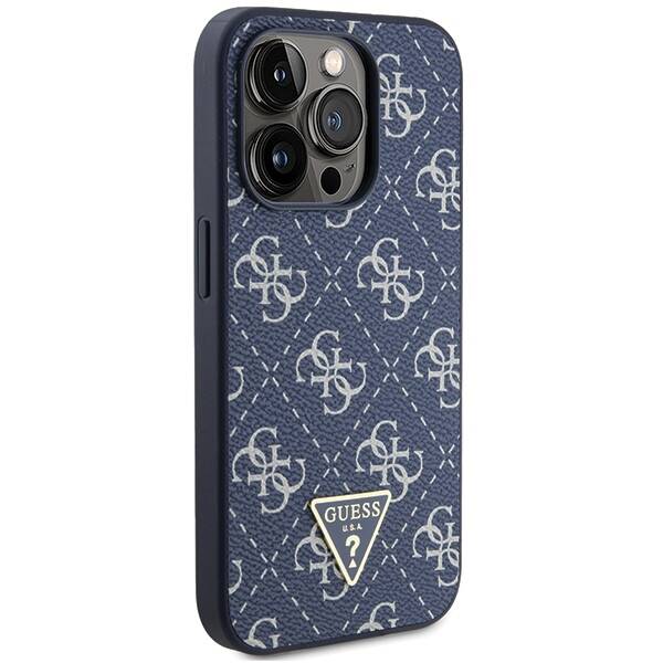 GUESS ETUI 4G TRIANGLE METAL LOGO do iPhone 15 Pro