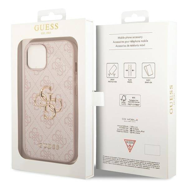 GUESS ETUI BIG METAL LOGO do iPhone 15 / 14 / 13