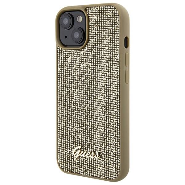 GUESS ETUI DISCO METAL SCRIPT do iPhone 15 / 14 / 13