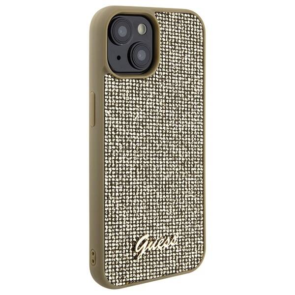 GUESS ETUI DISCO METAL SCRIPT do iPhone 15 / 14 / 13