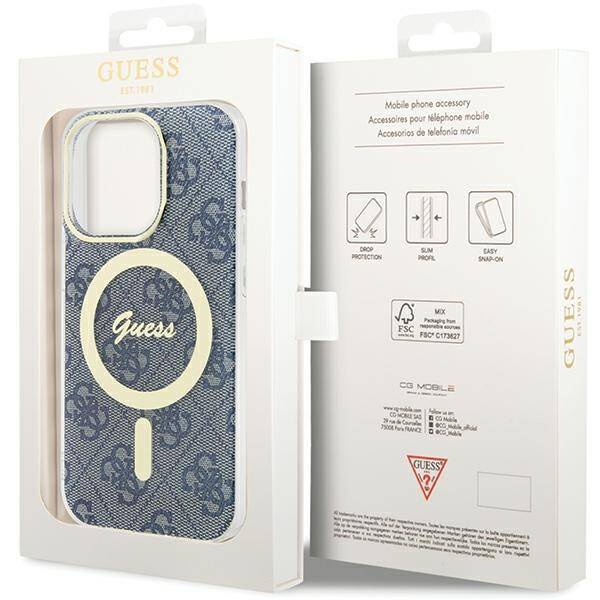 GUESS ETUI IML 4G MAGSAFE do iPhone 15 Pro