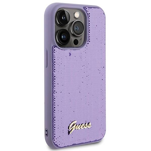 GUESS ETUI SEQUIN SCRIPT METAL do iPhone 15 Pro