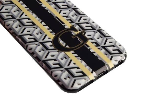 GUESS G-CUBE SILICONE ETUI DO APPLE IPHONE 6 / 6S - BLACK
