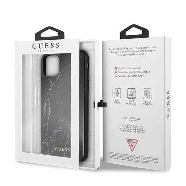 GUESS MARBLE Etui do Apple iPhone 11 Pro Max - Black