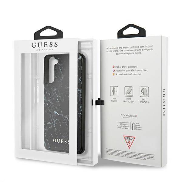 GUESS MARBLE SAMSUNG S21+ G996 - BLACK 