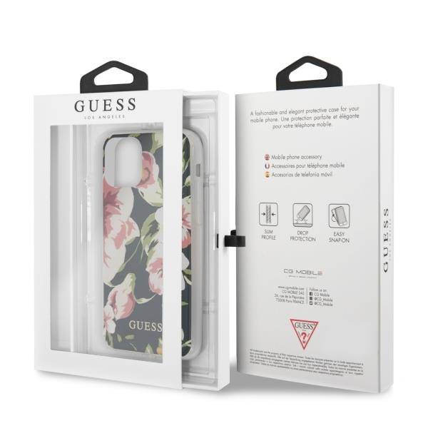 GUESS N°3 FLOWER COLLECTION ETUI DO APPLE IPHONE 11 PRO MAX  - NAVY