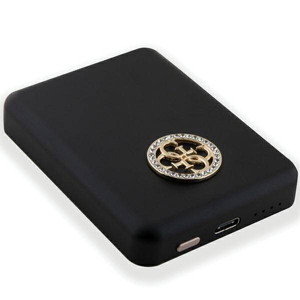 GUESS POWERBANK INDUKCYJNY 5W 3000MAH MAGSAFE 4G STRASSED METAL LOGO