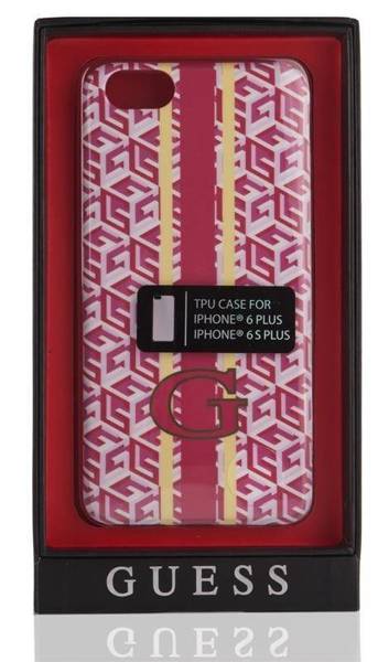 GUESS SILICONE G-CUBE ETUI DO APPLE IPHONE 6S PLUS - RED