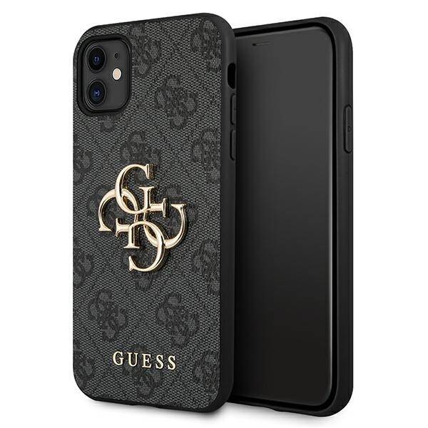 Guess 4G Big Metal Logo | Etui do iPhone 11 - GREY