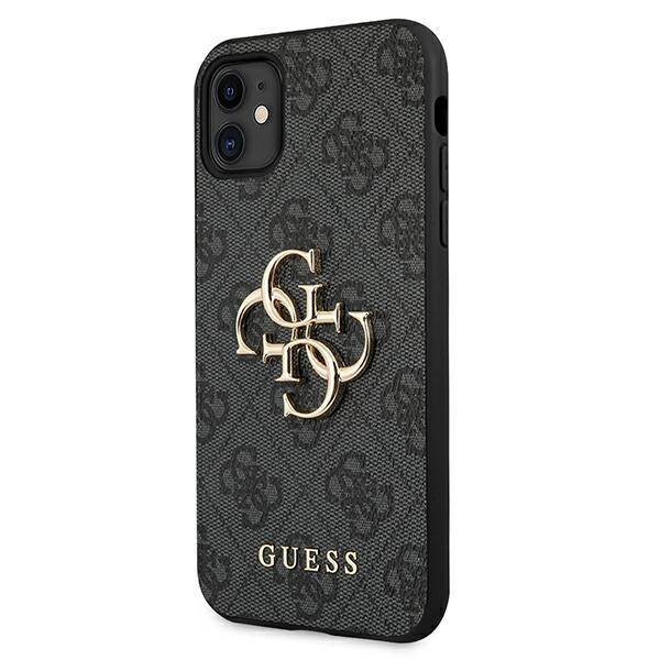 Guess 4G Big Metal Logo | Etui do iPhone 11 - GREY