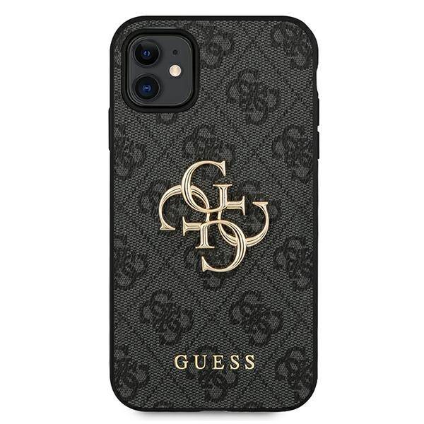 Guess 4G Big Metal Logo | Etui do iPhone 11 - GREY