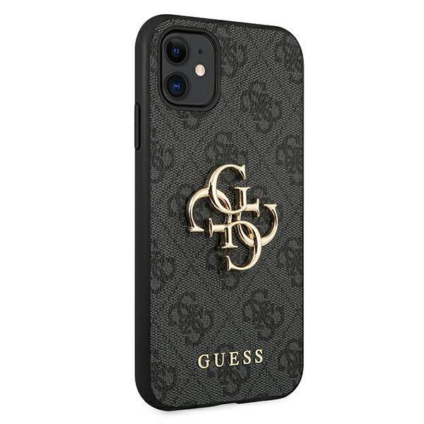 Guess 4G Big Metal Logo | Etui do iPhone 11 - GREY