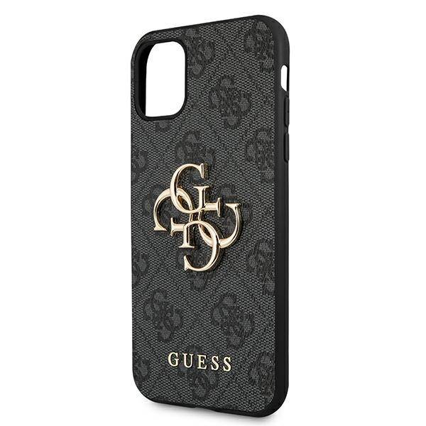 Guess 4G Big Metal Logo | Etui do iPhone 11 - GREY