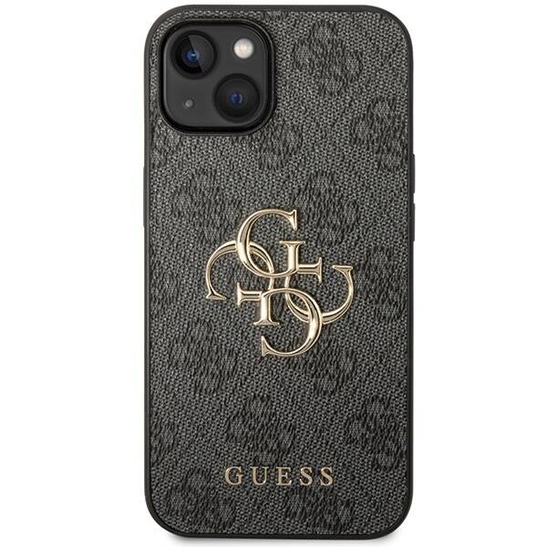 Guess 4G Big Metal Logo | Etui do iPhone 15 - GREY