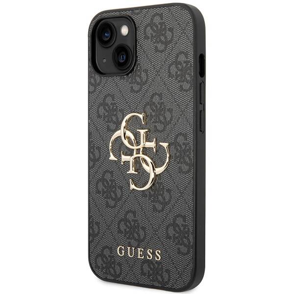 Guess 4G Big Metal Logo | Etui do iPhone 15 - GREY