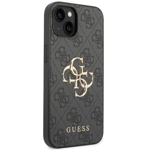 Guess 4G Big Metal Logo | Etui do iPhone 15 - GREY