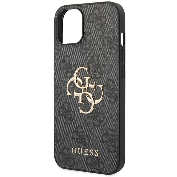 Guess 4G Big Metal Logo | Etui do iPhone 15 - GREY