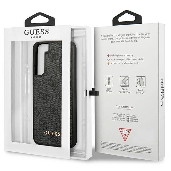 Guess 4G Metal Gold Logo | Etui do Galaxy S23 Plus - GREY